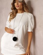 manosque Rochie Tip cutie Mini Albă cu Borsetă Dalana