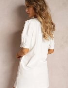 manosque Rochie Tip cutie Mini Albă cu Borsetă Dalana
