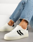 marquiiz Adidași teniși Albi Decorați cu benzi Falovinia