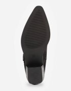 marquiiz Botine ciocate cu toc conic căptușite cu broderie Maddelena Negre