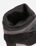 marquiiz Botine cu toc cu carâmb stratificat și decor metalic Orlena Negre
