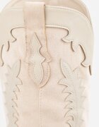marquiiz Ciocate pe toc conic cu cusături decorative în stil western Nulia Bej