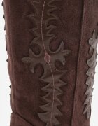 marquiiz Ciocate pe toc conic cu cusături decorative în stil western Nulia Maro