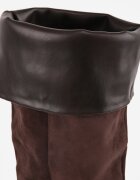 marquiiz Cizme elegante pe toc cui cu gambă lungă răsfrântă Olivieri Maro
