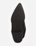 marquiiz Cizme Slouchy cu efect plisat din imitație de piele întoarsă cu talpă plată Tangy Negre