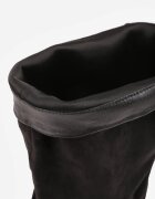 marquiiz Cizme Slouchy cu efect plisat din imitație de piele întoarsă cu talpă plată Tangy Negre