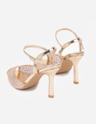 marquiiz Sandale Șampanie Elegante cu toc stiletto decorate cu zirconii Viofera
