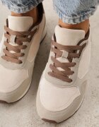 marquiiz Sneakers Basic din imitație de piele întoarsă decorate cu cusături Nethe Bej