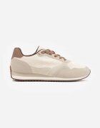 marquiiz Sneakers Basic din imitație de piele întoarsă decorate cu cusături Nethe Bej