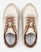 marquiiz Sneakers Basic din imitație de piele întoarsă decorate cu cusături Nethe Bej