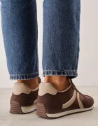 marquiiz Sneakers Casual din imitație de zamsă cu inserții geometrice pe lateral Sadiqa Maro
