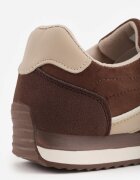 marquiiz Sneakers Casual din imitație de zamsă cu inserții geometrice pe lateral Sadiqa Maro