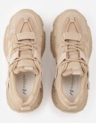 marquiiz Sneakers chunky pe platformă texturată cu emblemă în formă de inimă Chylera Bej închis