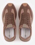 marquiiz Sneakers cu model geometric pe lateral Mehida Bej Maro
