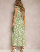may moda Rochie verde deschis cu curea Helomeda