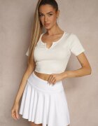 mayflies Tricou Bej Reiat din Bumbac Lirave