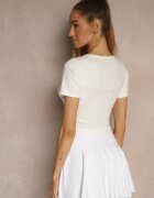 mayflies Tricou Bej Reiat din Bumbac Lirave