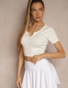 mayflies Tricou Bej Reiat din Bumbac Lirave