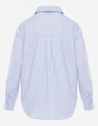 melya by melody Cămașă clasică din bumbac cu croială dreaptă și broderie decorativă Hermora Albastru deschis