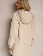 melya by melody Geacă Bej Metalică Reversibilă cu Glugă Amsera