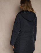 melya by melody Geacă bleumarin reversibilă cu glugă și cusături matlasate Alirrise
