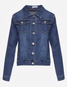 melya by melody Geacă Denim Clasic Bleumarin cu nasturi Ivonelle