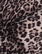melya by melody Geacă Maro cu imprimeu leopard Matlasată Scurtă cu elastic Ivilda