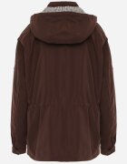 melya by melody Geacă Parka de tranziție cu glugă decorată cu model în carouri Isadorina Maro