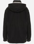 melya by melody Geacă Parka de tranziție cu glugă decorată cu model în carouri Isadorina Neagră