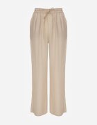 melya by melody Pantaloni Bej Largi din Viscoză și cu elastic în talie Abyga