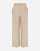 melya by melody Pantaloni Bej Largi din Viscoză și cu elastic în talie Abyga