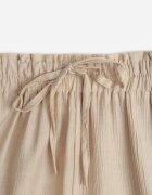 melya by melody Pantaloni Bej Largi din Viscoză și cu elastic în talie Abyga