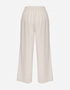 melya by melody Pantaloni Largi Bej cu In cu Elastic în Talie Airelttis