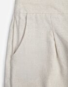 melya by melody Pantaloni Largi Bej cu In cu Elastic în Talie Airelttis
