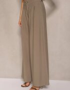 melya by melody Pantaloni Largi Verzi din Viscoză Mevilia