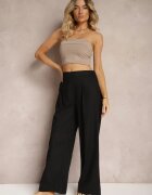 melya by melody Pantaloni Negri Largi din In cu Elastic în Talie Airelttis