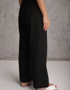 melya by melody Pantaloni Negri Largi din In cu Elastic în Talie Airelttis