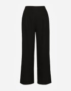 melya by melody Pantaloni Negri Largi din In cu Elastic în Talie Airelttis