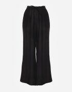 melya by melody Pantaloni Negri Largi din Vâscoză și cu elastic în talie Abyga