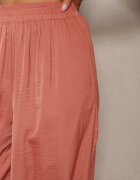 melya by melody Pantaloni Portocalii High Wiast cu Viscoză și Craci Largi și Elastic Osevia