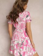 melya by melody Rochie Fucsia din Vâscoză cu Croială Evazată cu Talie Empire Nellama
