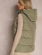 melya by melody Vestă Matlasată Verde Reversibilă Erinea