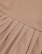 messaya Rochie Bej închis Elegantă Lungă Spaniolă cu șliț la tiv Idelia