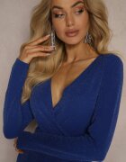 messaya Rochie petrecută granat cu croi evazat șliț și cusături metalice Emiraia