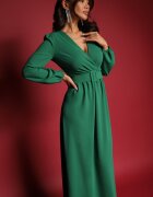 messaya Rochie Verde de Cocktail cu croi Cloș cu Curea Decorativă Feliera
