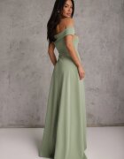 messaya Rochie Verde Deschis Elegantă Lungă Spania Cu despicătură la tiv Idelia