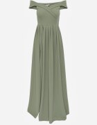 messaya Rochie Verde Deschis Elegantă Lungă Spania Cu despicătură la tiv Idelia