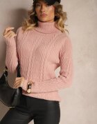 metrofive Maletă Casual Roz cu Viscoză și Împletitură Decorativă Aledi