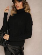metrofive Maletă Neagră Casual cu Viscoză și Impletitură Decorativă Aledi