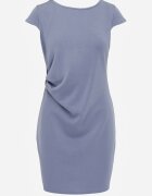 metrofive Rochie bodycon minimalistă cu fronțuri și mânecă scurtă Diomilla Albastră